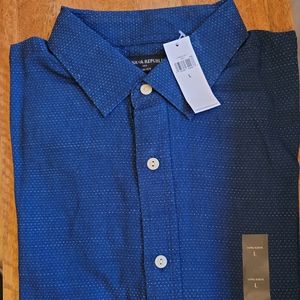 Banana Republic Men's Long Sleeve Slim Large Shirt